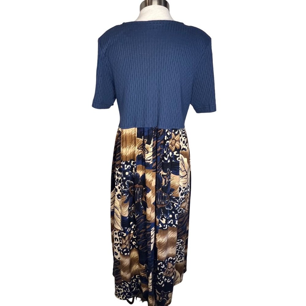 VNT  teddi Women's A Below Knee Length Dress Size Large (not on tag) Short Sleev - Picture 5 of 14